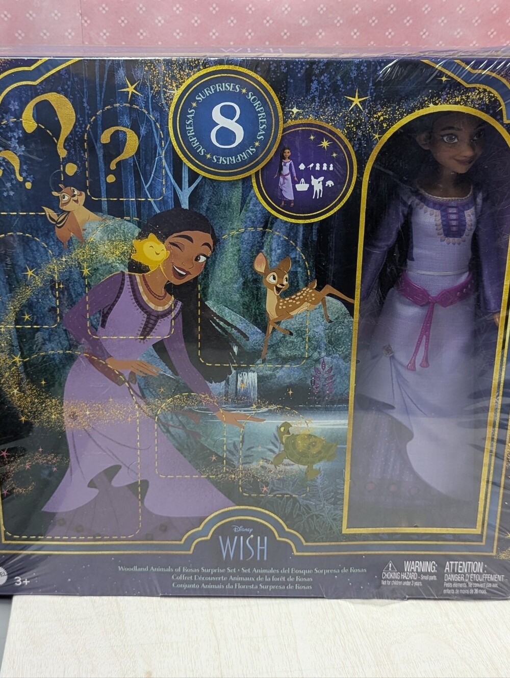 Disney Wish Movie Doll With 8 Suprise Woodland Animals.